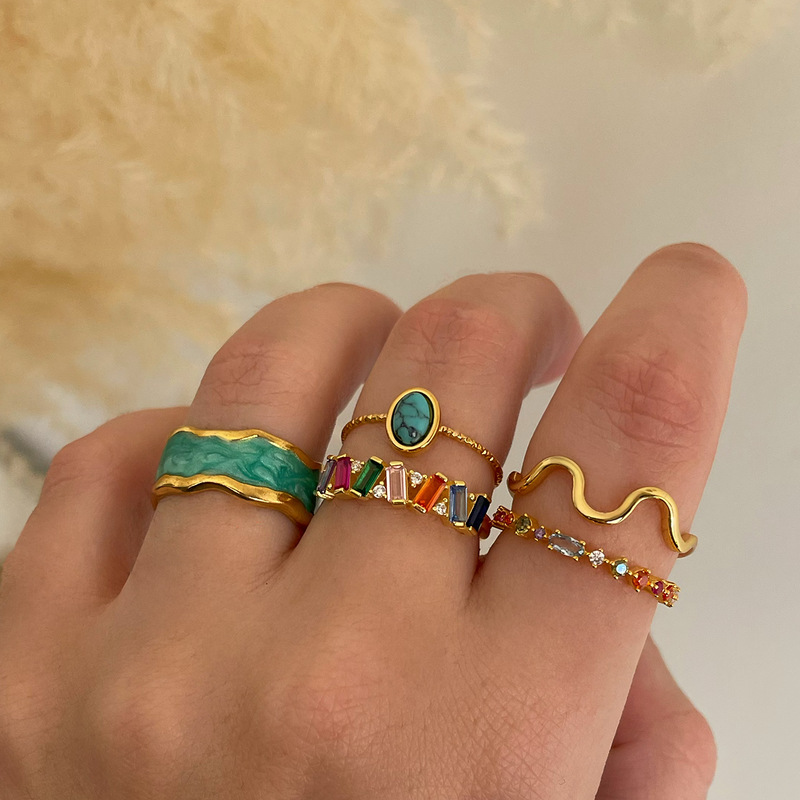 Anello Onde Oro