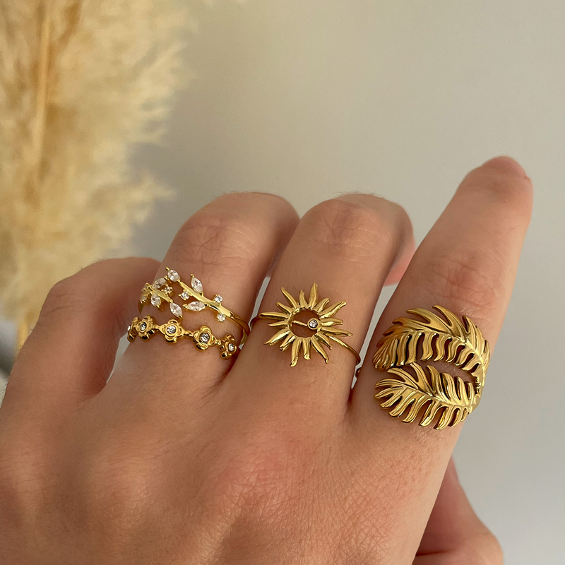 Anello Leaves Oro