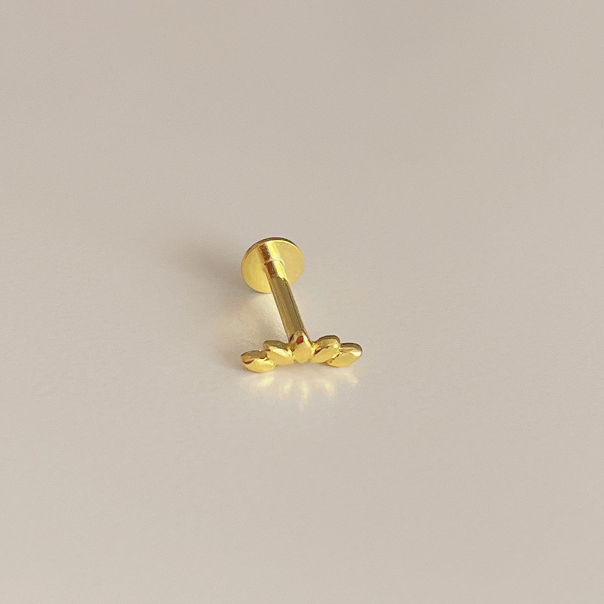 Pendiente Loto Oro