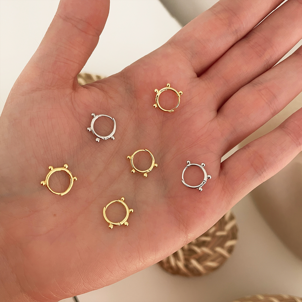 Aros Mini Rita Oro