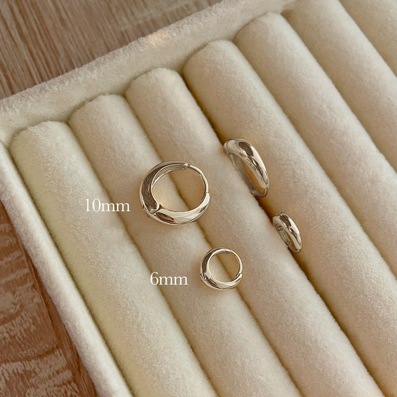 Orecchini Sahara Argento - 10mm o 6mm