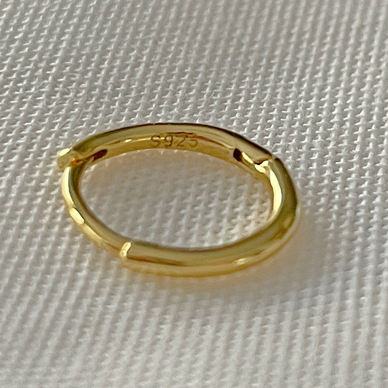 Cerchio Mini Liscio Sottile Oro - 10mm, 8mm o 6mm