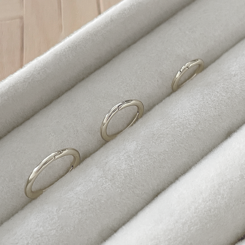 Cerchietto Mini Liscio Sottile Argento - 10mm, 8mm o 6mm