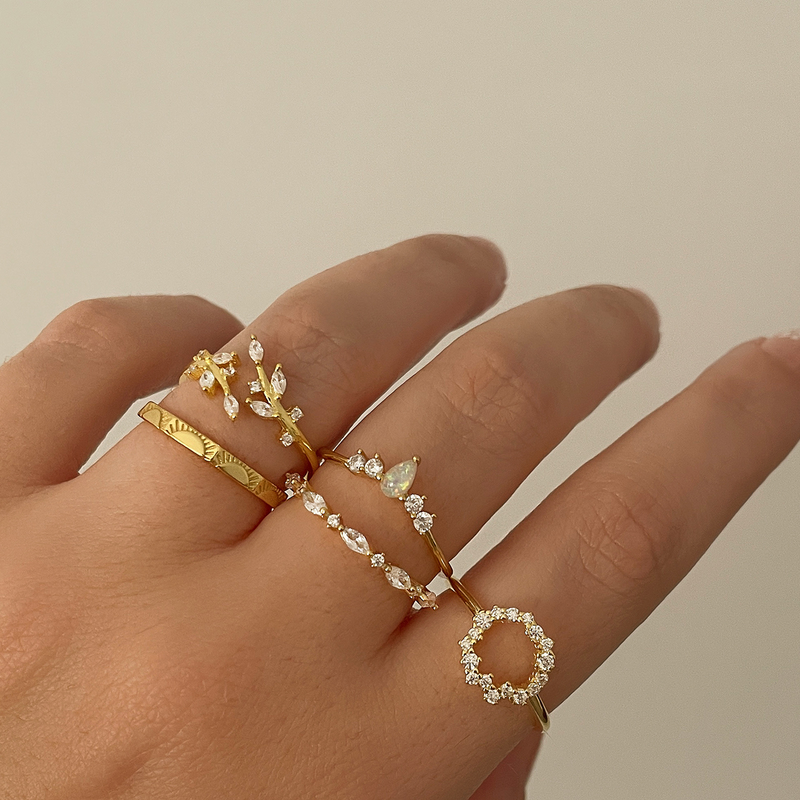 Anello Leaves Oro