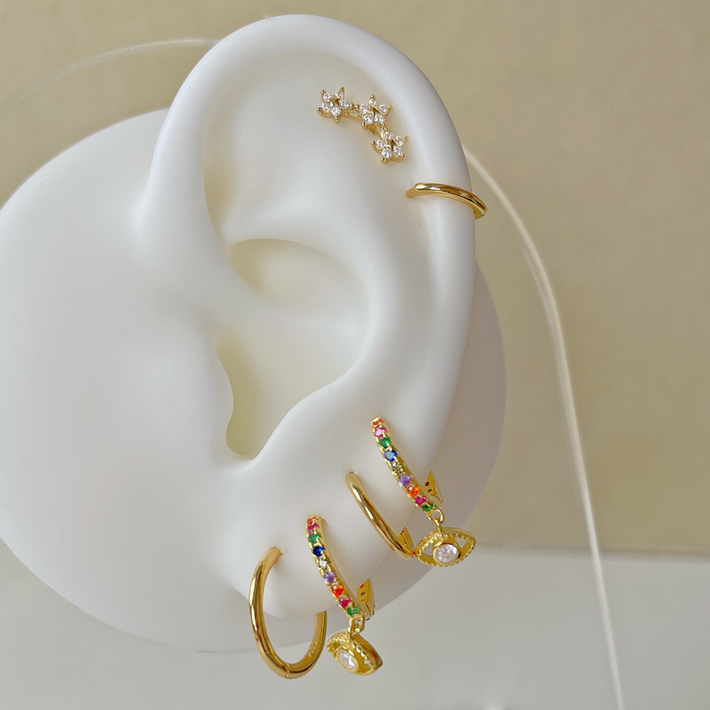 Cerchio Mini Liscio Sottile Oro - 10mm, 8mm o 6mm