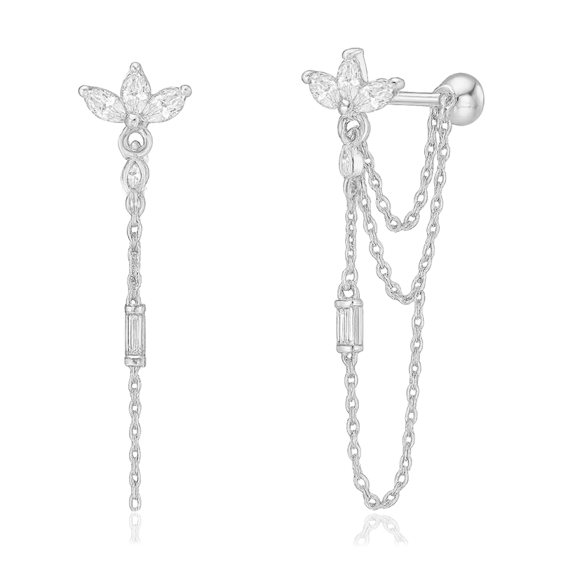 Orecchini Jasmine Argento