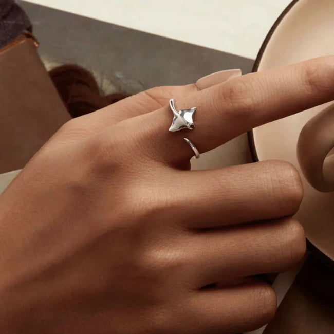 Anello Manta in Argento