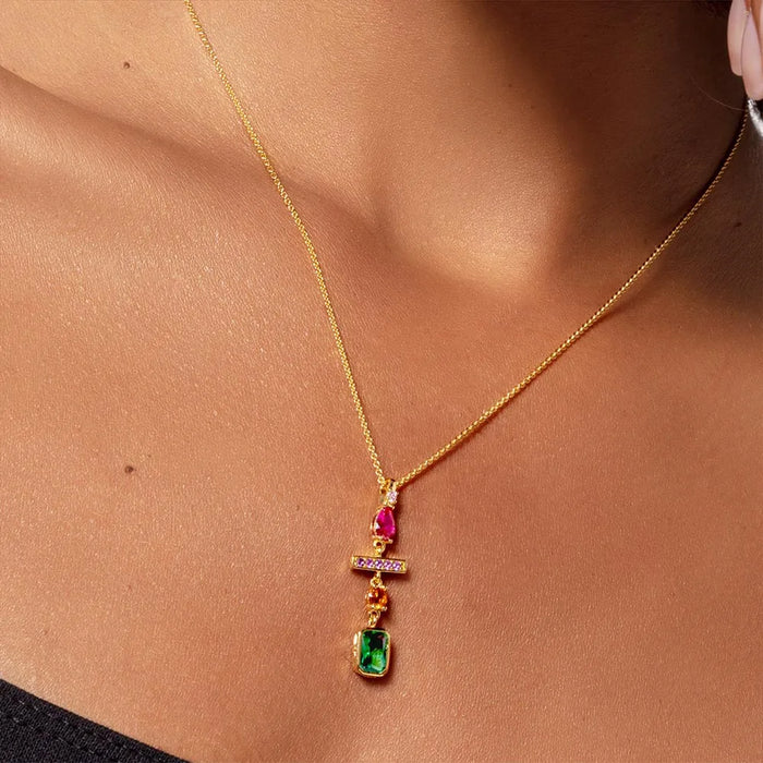 Collana Colorful Amunet Oro