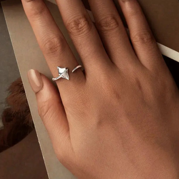 Anello Manta in Argento