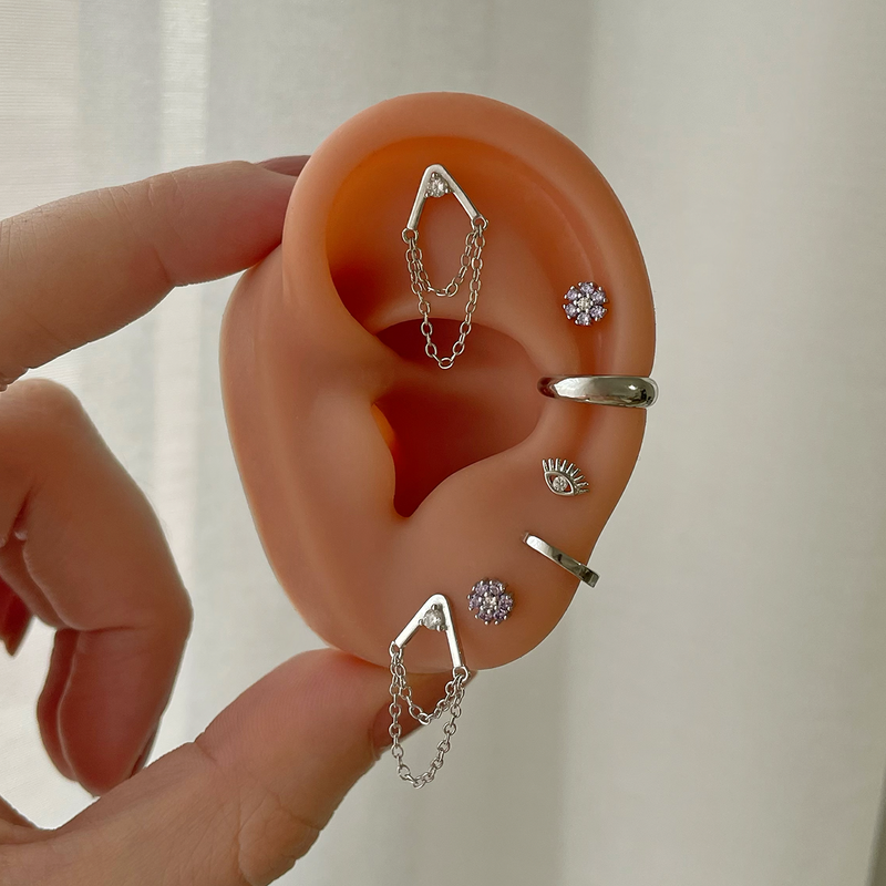 Orecchino a Concho Kuli Argento