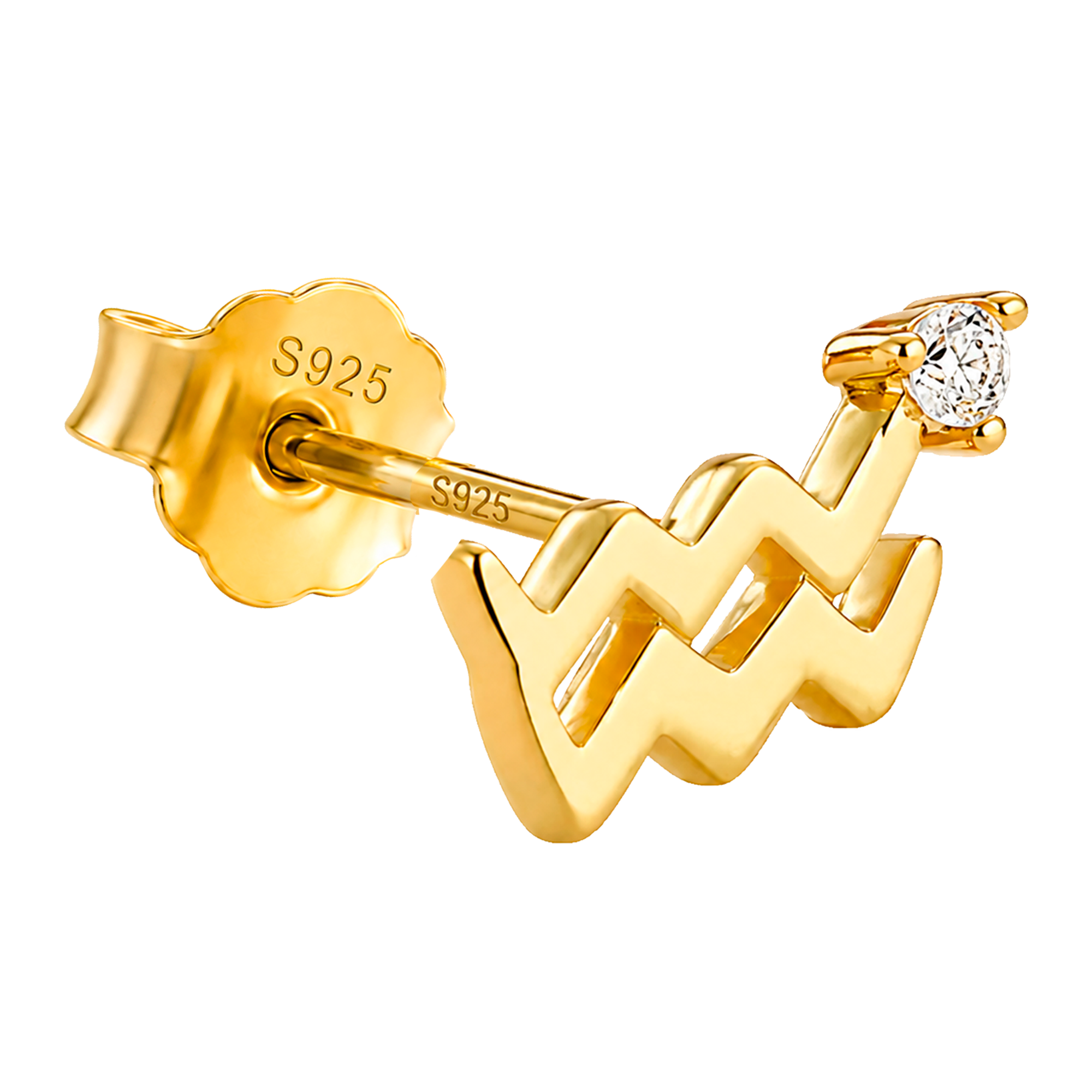 Pendiente Mini Zodiaco Oro