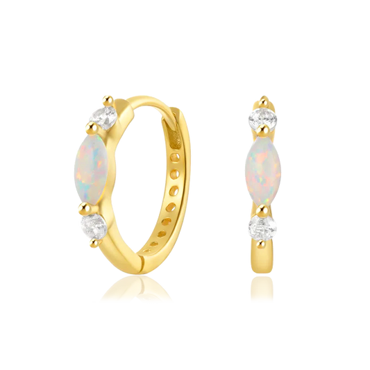 Orecchini opale oro