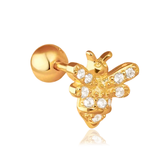 Pendiente Shiny Bee Oro