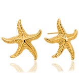 Pendientes Big Estrella de Mar Oro