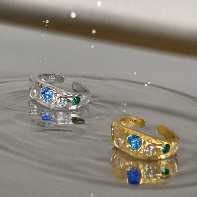 Anillo Veyra Blue Oro
