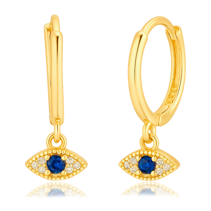 Orecchini a cerchio Blue Eyesclum Oro