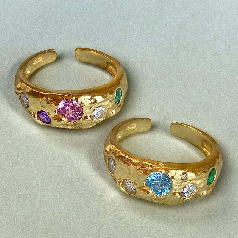 Anillo Veyra Blue Oro