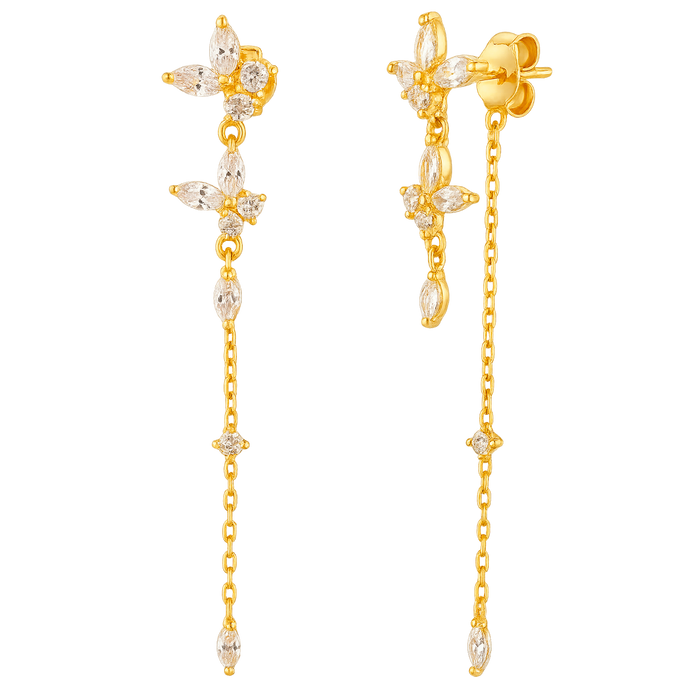 Orecchini pendenti Brigitte White Gold