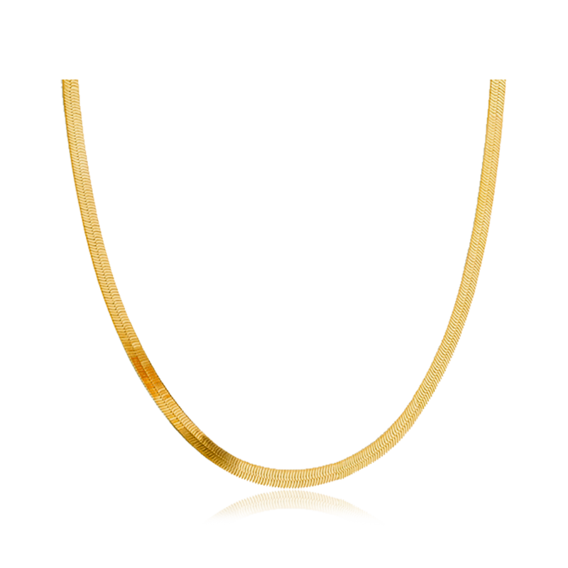 Collana Catena Serpente Oro - 4mm