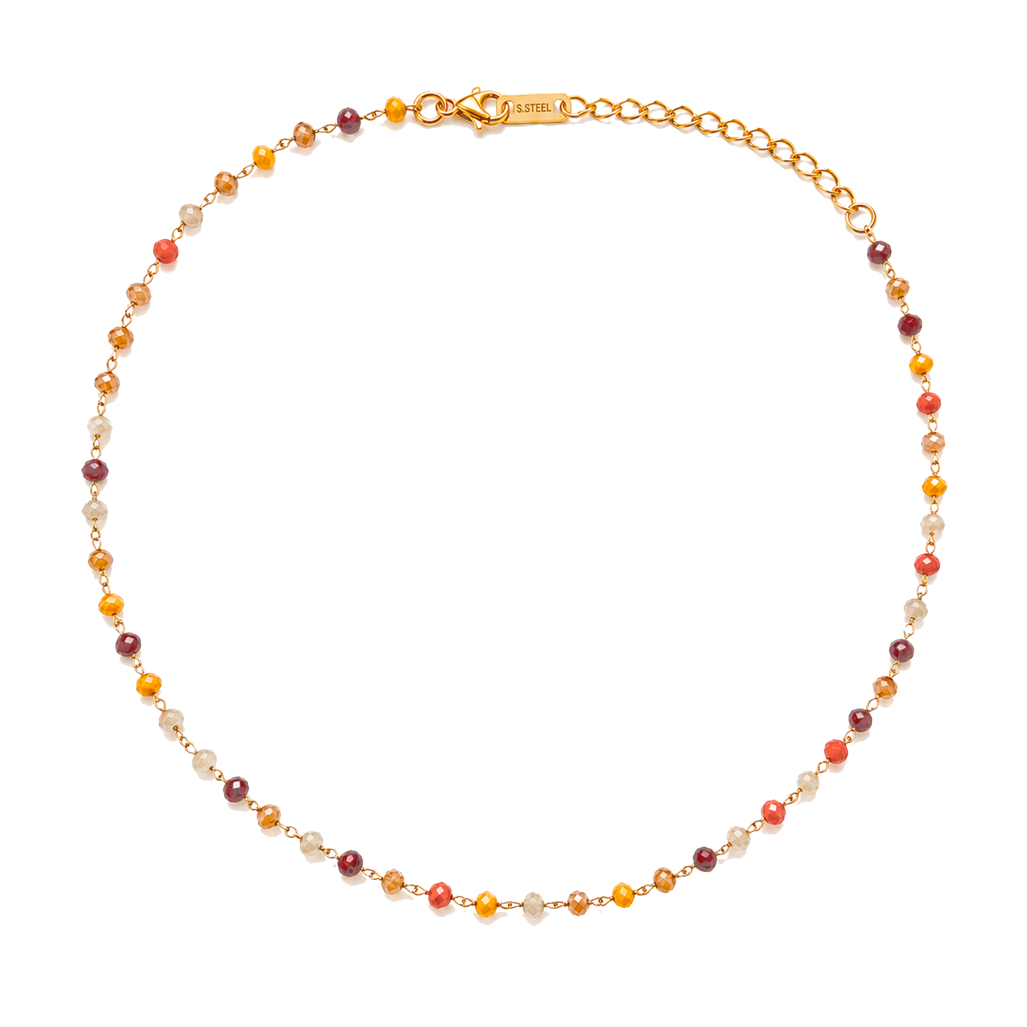 Choker Beads Sunset Oro