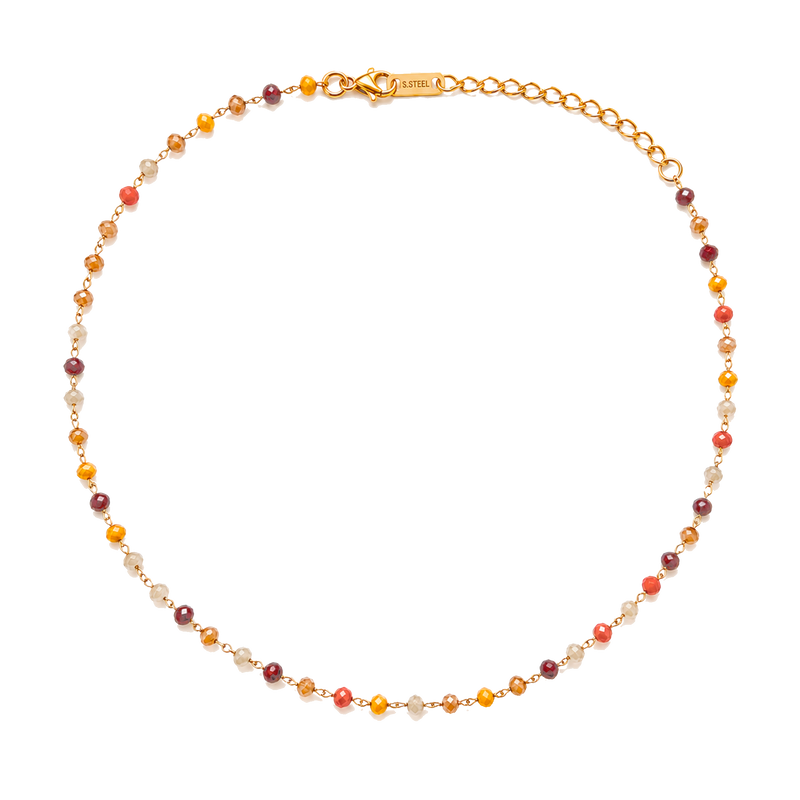 Choker Beads Sunset Oro