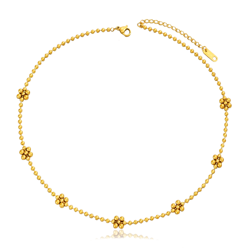 Choker Margarita Bolitas Oro