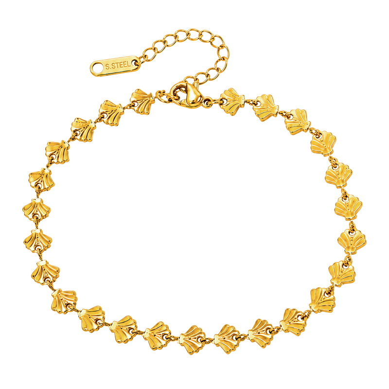 Tobillera Mini Shells Oro