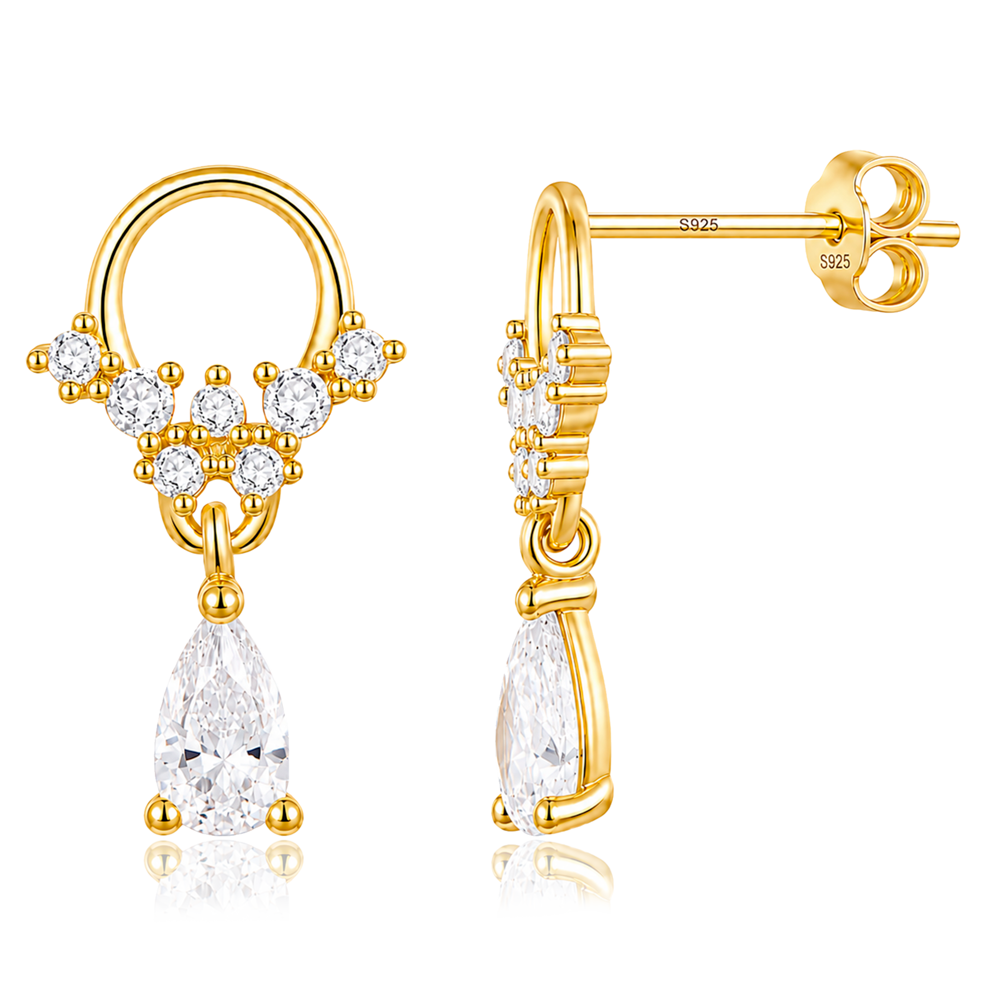 Pendientes Evania Oro