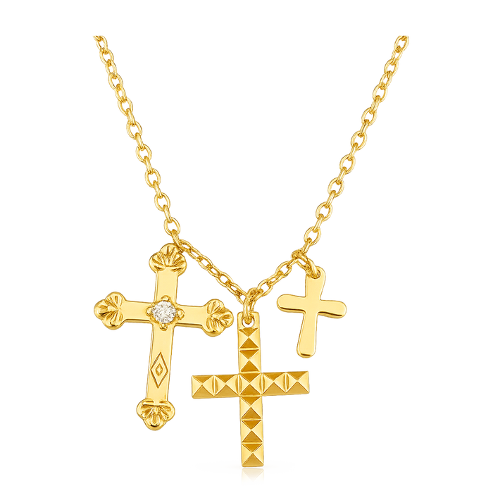Collana Croce Oro