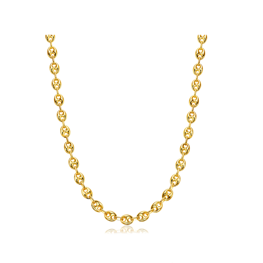 Collana chicchi di caffè oro