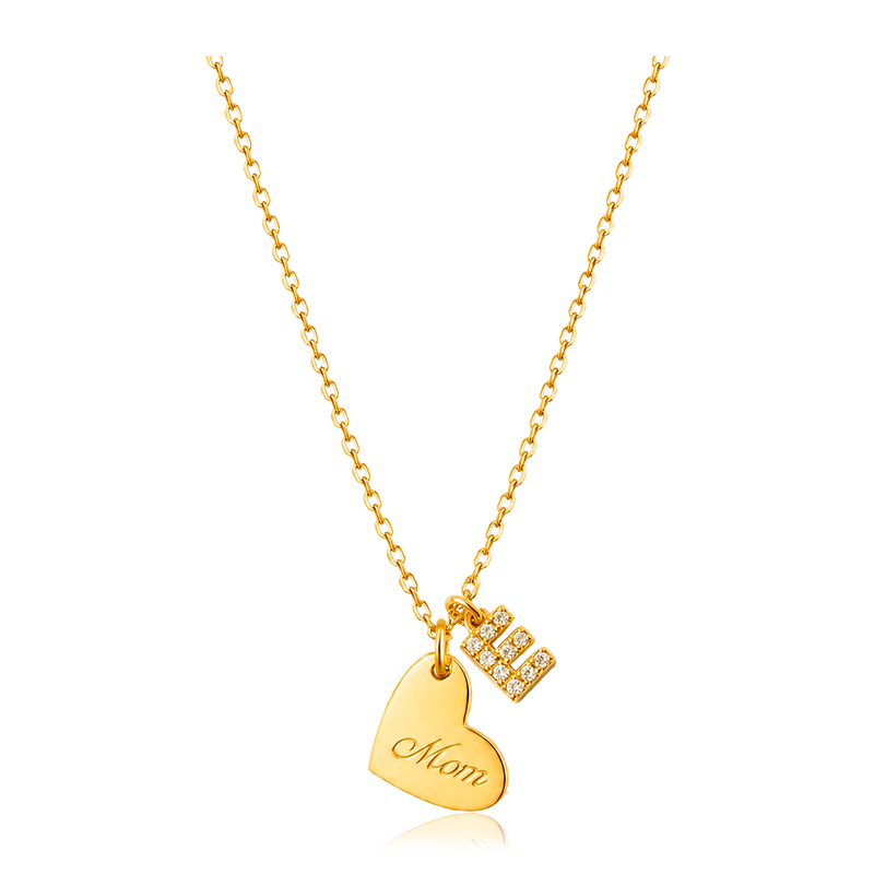 Collana 3D Mini Cuore Oro