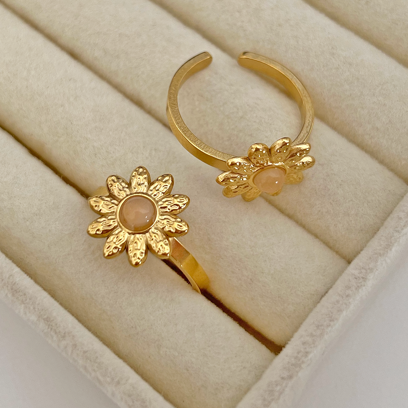 Anello Margherita Quarzo Oro