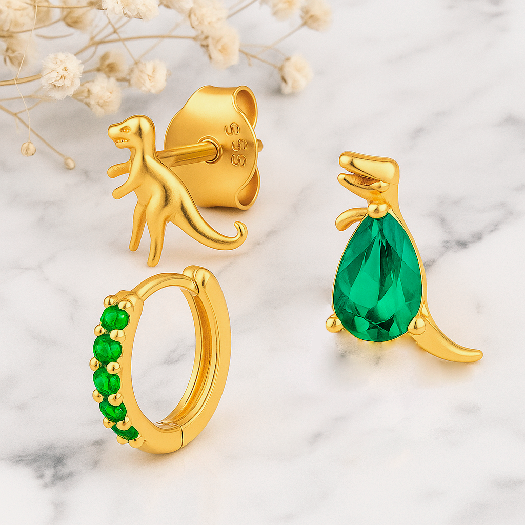 Set Green T-Rex Oro