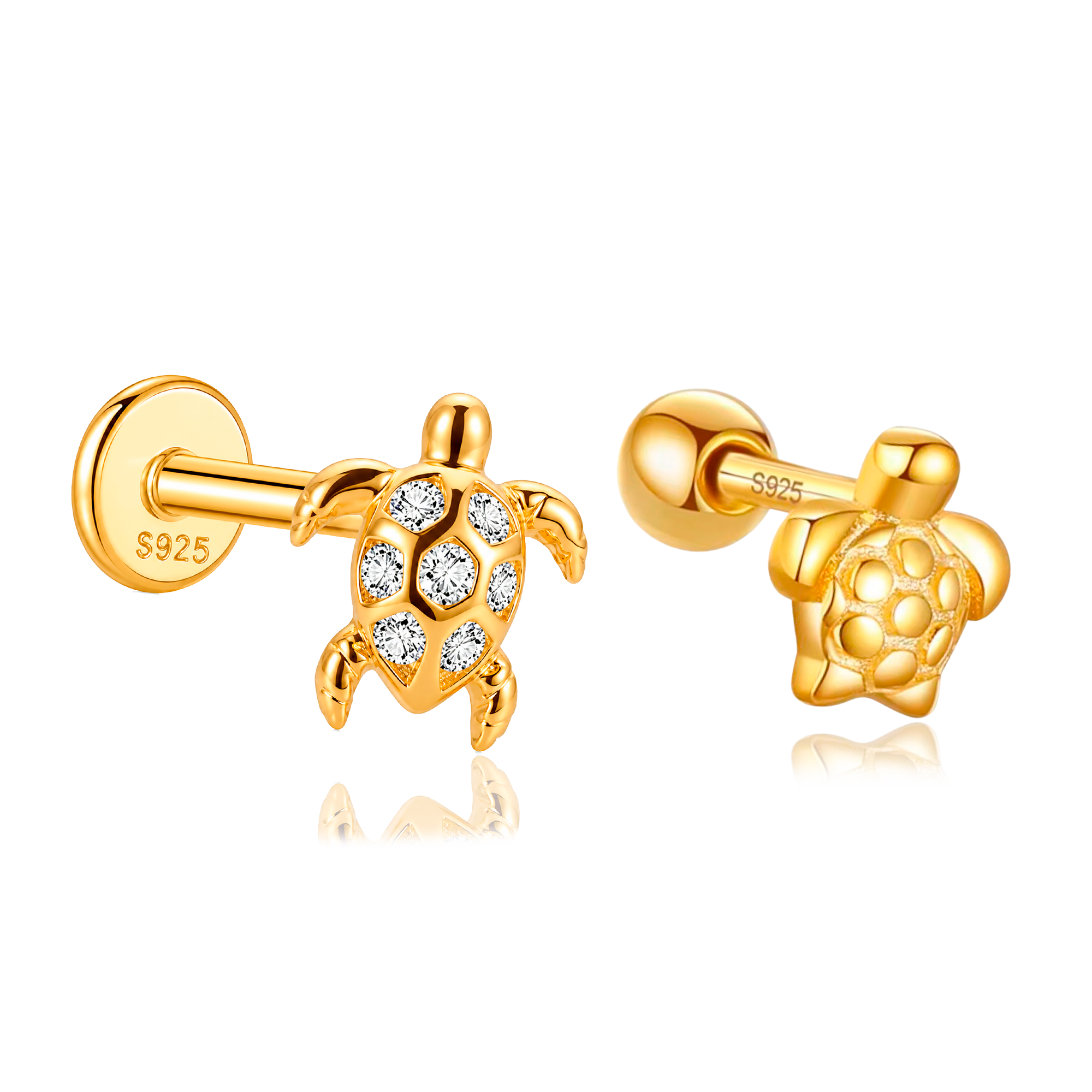 Duo Tiny Turtles Oro