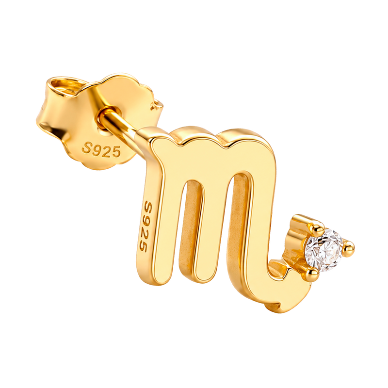 Orecchino Mini Zodiaco Oro