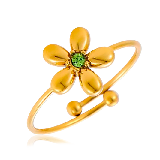 Anillo Olive Flower Oro