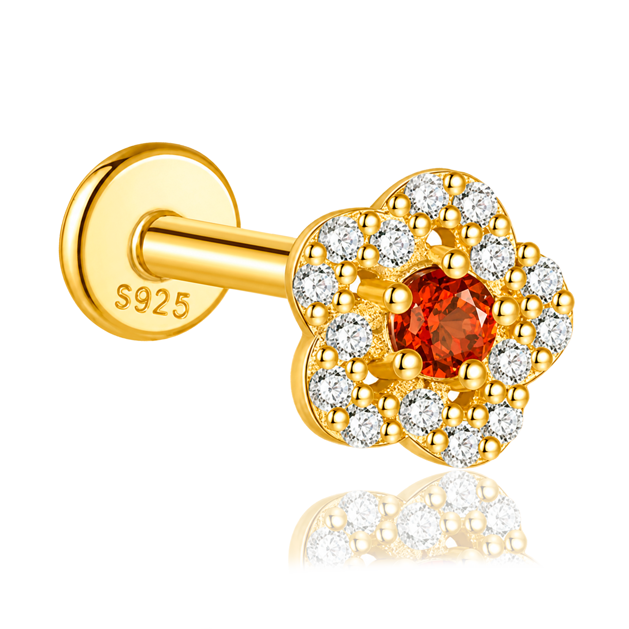 Pendiente Ambar Daisy Oro