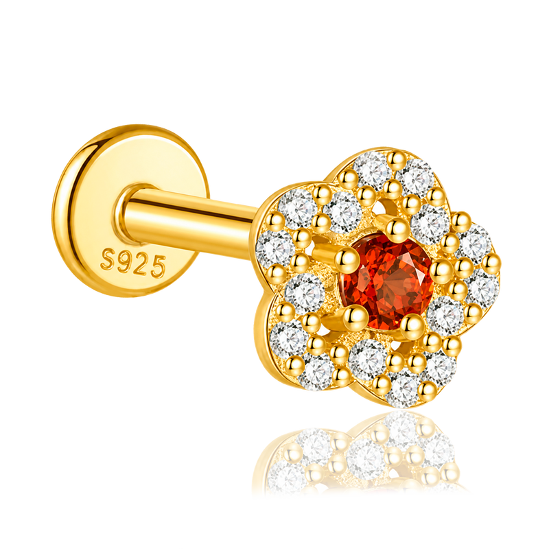 Pendiente Ambar Daisy Oro