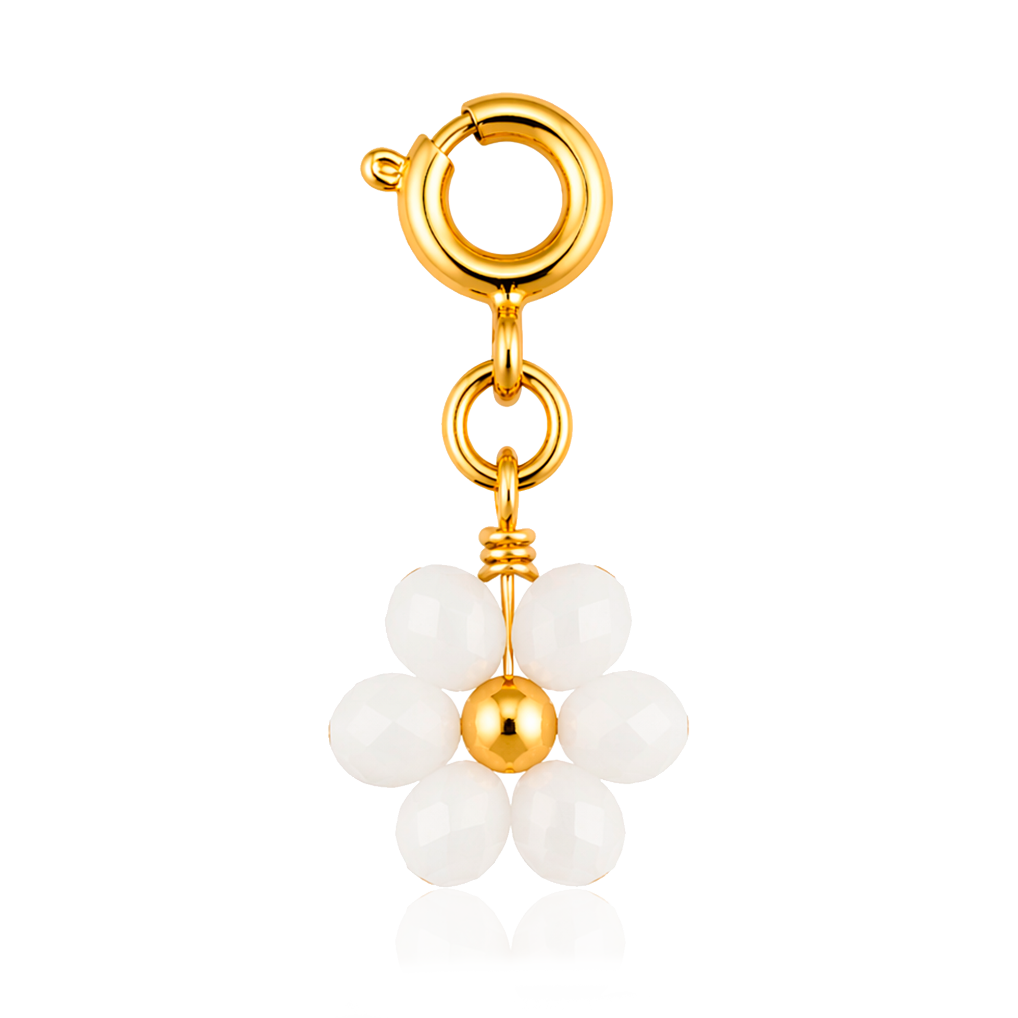 Charm White Daisy Oro