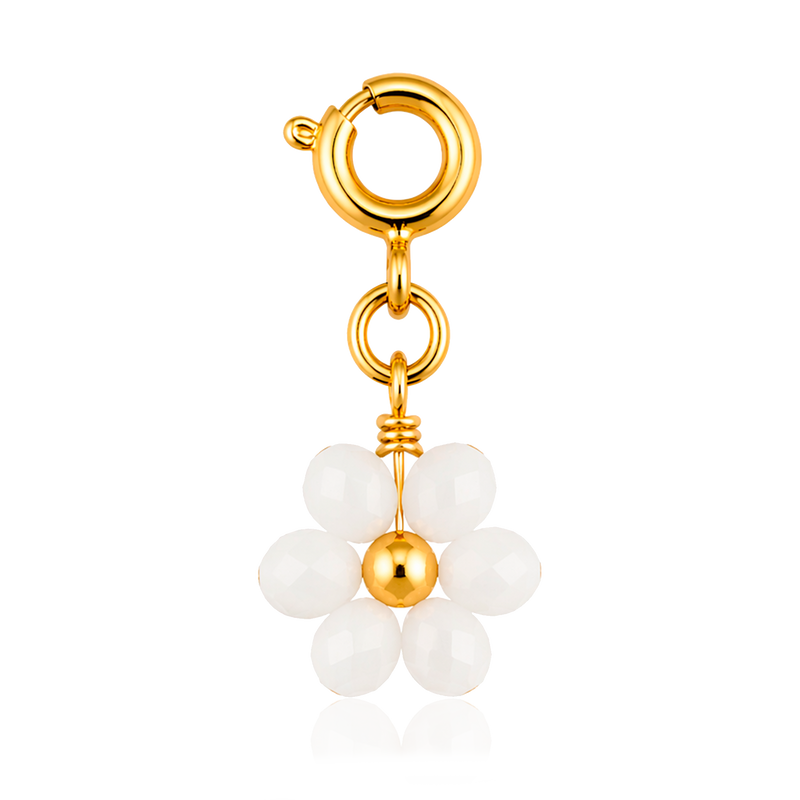 Charm Margherita Bianca Oro
