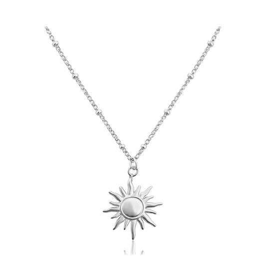 Collar Mini Sun Bolitas Plata
