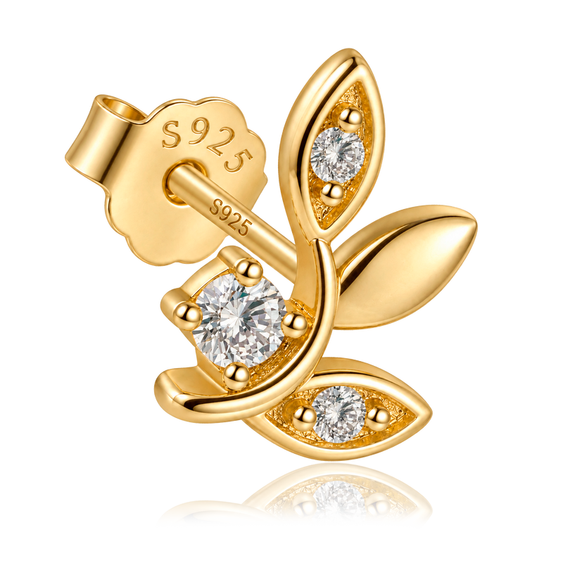 Pendiente Leaf Spark Oro