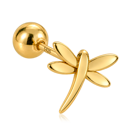 Orecchino Mini Libellula Oro