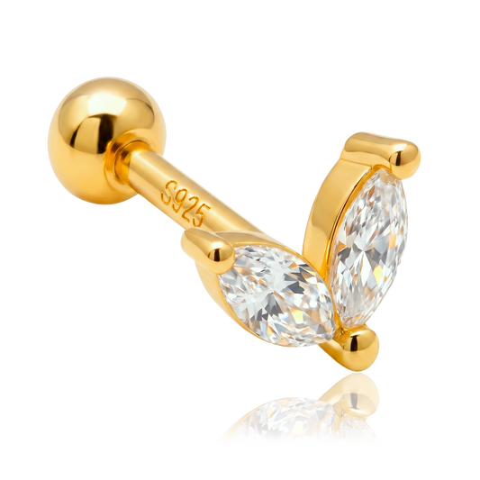 Orecchino Blossom Oro Bianco