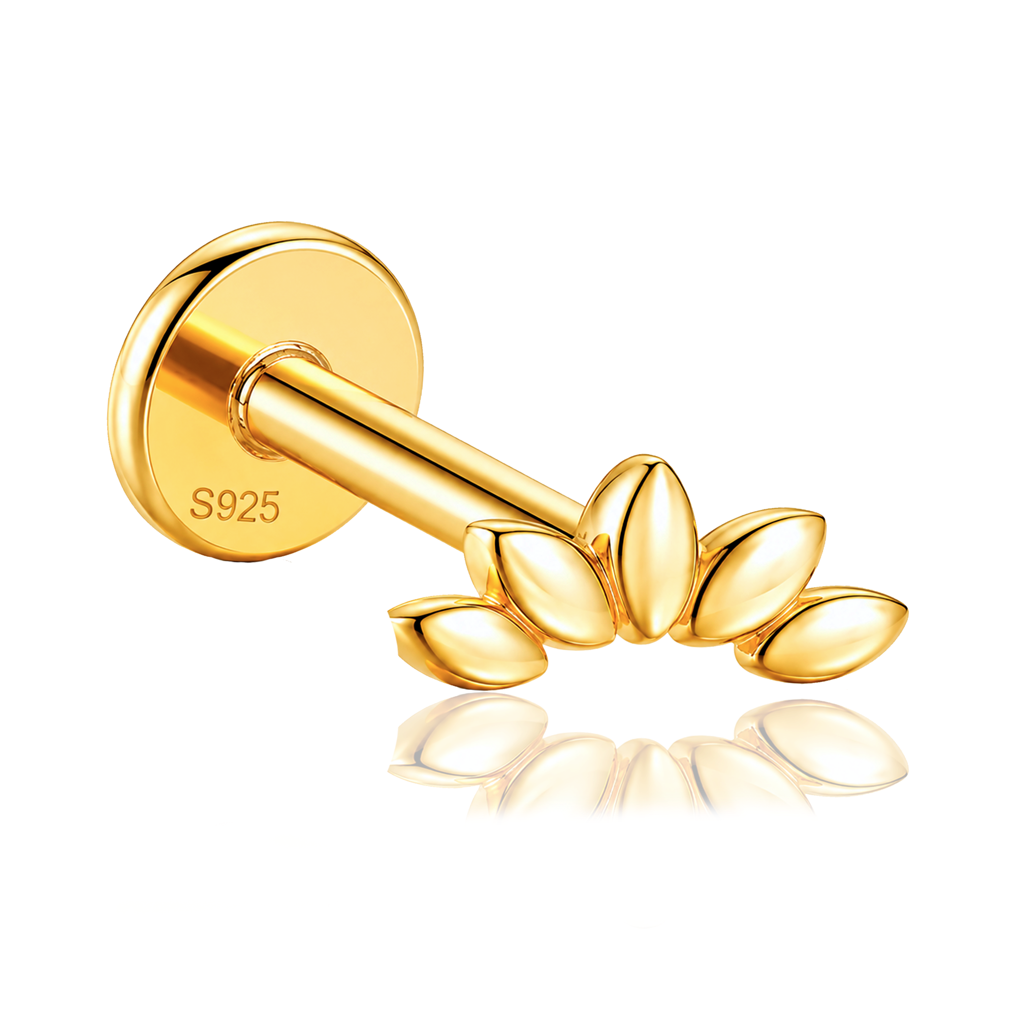 Pendiente Loto Oro