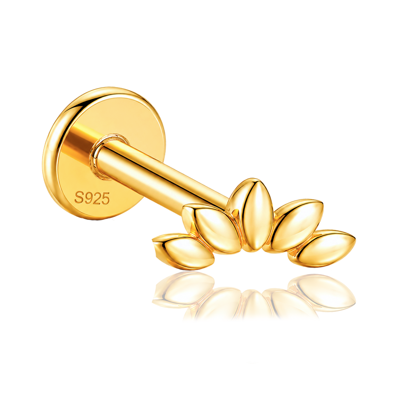 Orecchino Loto Oro