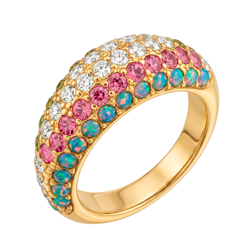 Anillo Nébula Oro