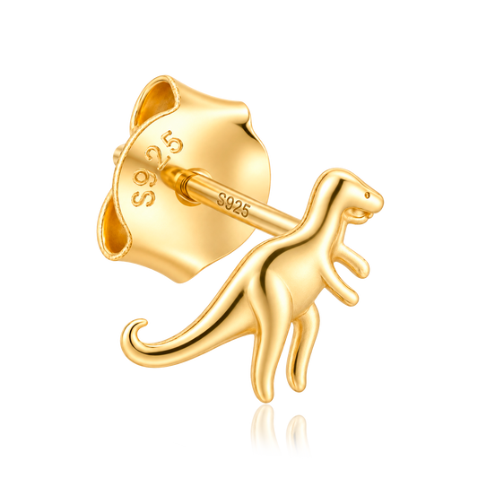 Orecchino Mini T-Rex Oro