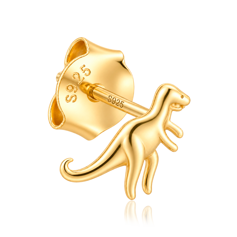 Orecchino Mini T-Rex Oro