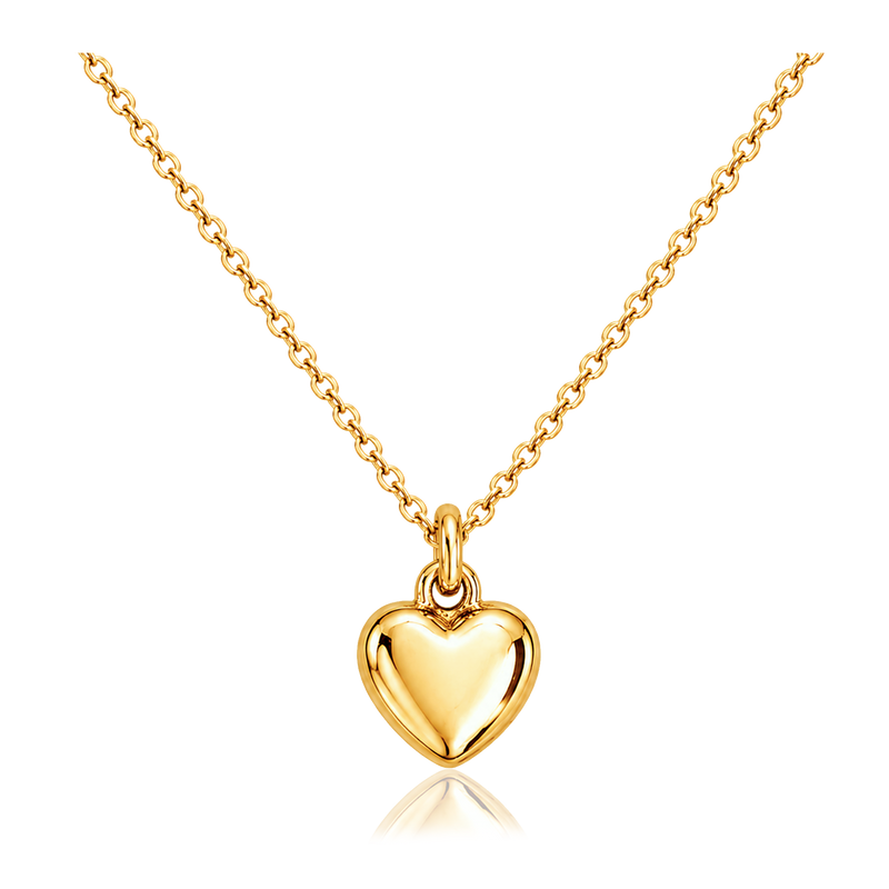 Collana 3D Mini Cuore Oro